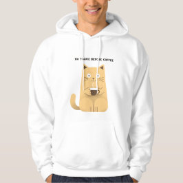 No Talkie Before Coffee – Funny Cat Coffee Lover H Hoodie