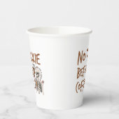 No Talkie Before Coffee funny cat lover gift Papieren Bekers (Links)