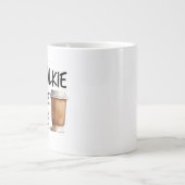 No Talkie Before Coffee funny lover gift Grote Koffiekop (Voorkant)