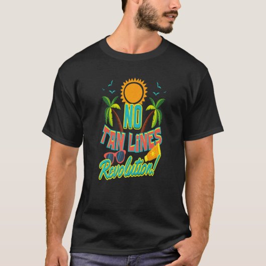 No Tan Lines Revolution Sunbathing T-shirt (Voorkant)