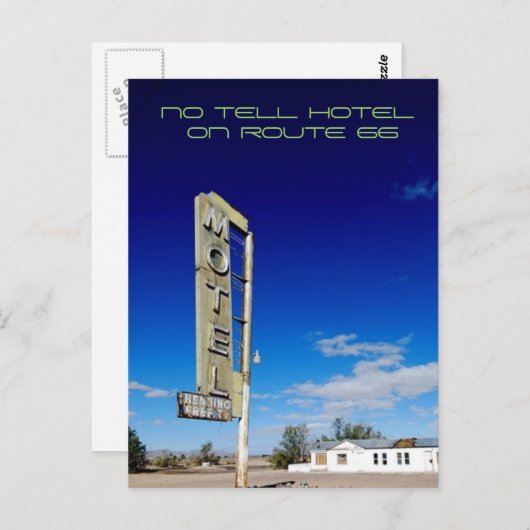 No Tell Hotel Briefkaart (Voorkant / Achterkant)
