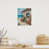 No tene pesca bonaire poster (Keuken)