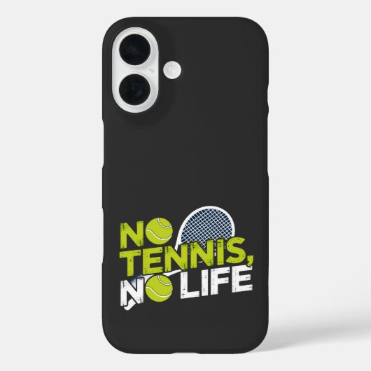 No Tennis, No Life - Design Sportive and Dynamic Case-Mate iPhone Case (Achterkant)