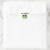 No Thoughts Frog Sticker Cute Empty Mind Frog Mini (Tas)