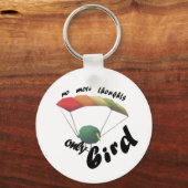 no thoughts only bird sleutelhanger (Achterkant)