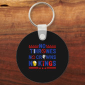 No Thrones No Crowns No Kings Sleutelhanger (Voorkant)