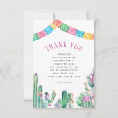 No Time To Siesta First Fiesta Girl Birthday Bedankkaart (Voorkant)