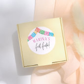 No Time To Siesta First Fiesta Girl Birthday Ronde Sticker