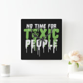 No Time Toxic People Boundaries Self Care Quote Vierkante Klok (Huis)