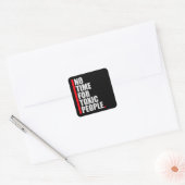 No Time Toxic People Boundaries Self Care Quote Vierkante Sticker (Envelop)