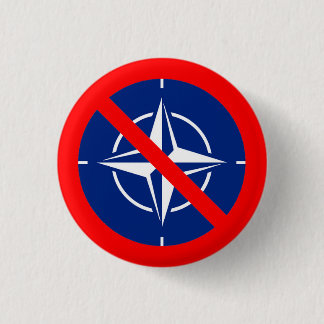 No to NATO Ronde Button 3,2 Cm