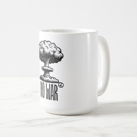 NO TO WAR Coffee Mug Koffiemok (Voorkant rechts)