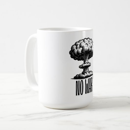 NO TO WAR Coffee Mug Koffiemok (Voorkant links)