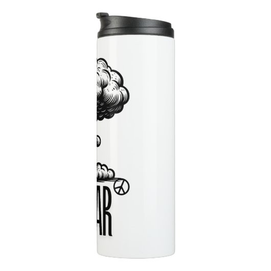 NO TO WAR Mug Thermosbeker (Geroteerd rechts)