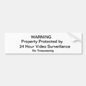 NO Trespassing Sign Bumpersticker (Voorkant)