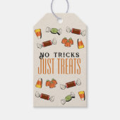 No Tricks Just Treats Halloween Gift Bag Label Cadeaulabel (Voorkant)