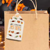 No Tricks Just Treats Halloween Gift Bag Label Cadeaulabel