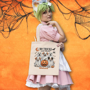 No Tricks Just Treats / Halloween op maat Tote Bag