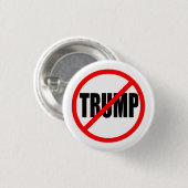 "NO TRUMP" 1,25 inch Ronde Button 3,2 Cm (Voorkant /achterkant)