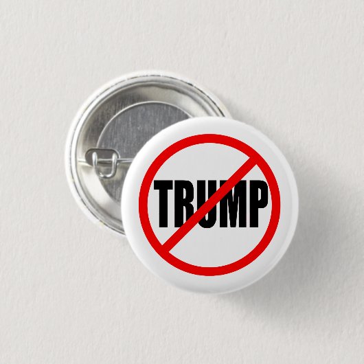 "NO TRUMP" 1,25 inch Ronde Button 3,2 Cm (Voorkant /achterkant)