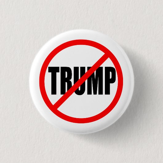 "NO TRUMP" 1,25 inch Ronde Button 3,2 Cm (Voorkant)