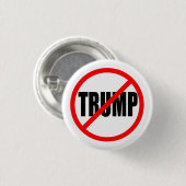 "NO TRUMP" 1,25 inch Ronde Button 3,2 Cm (Voorkant /achterkant)