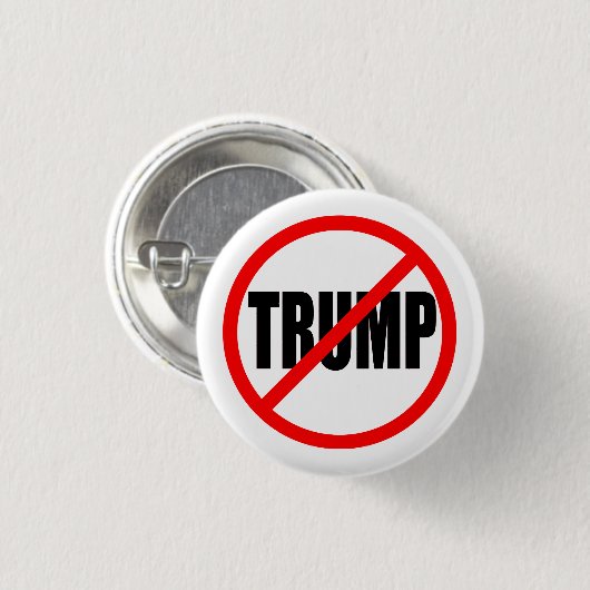 "NO TRUMP" 1,25 inch Ronde Button 3,2 Cm (Voorkant /achterkant)