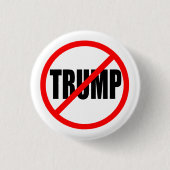 "NO TRUMP" 1,25 inch Ronde Button 3,2 Cm (Voorkant)