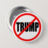 "NO TRUMP" 3-inch Ronde Button 7,6 Cm (Voorkant /achterkant)
