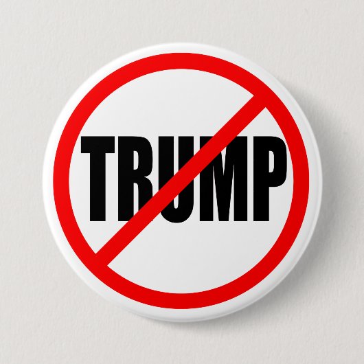 "NO TRUMP" 3-inch Ronde Button 7,6 Cm (Voorkant)