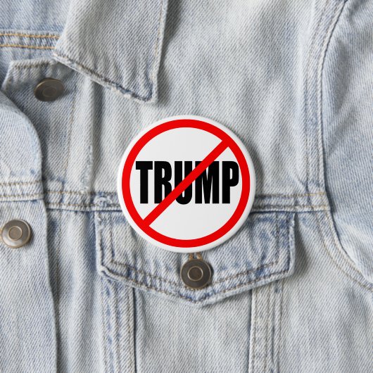 "NO TRUMP" 3-inch Ronde Button 7,6 Cm (In situ)
