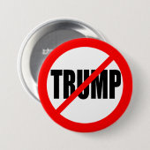 "NO TRUMP" 3-inch Ronde Button 7,6 Cm (Voorkant /achterkant)