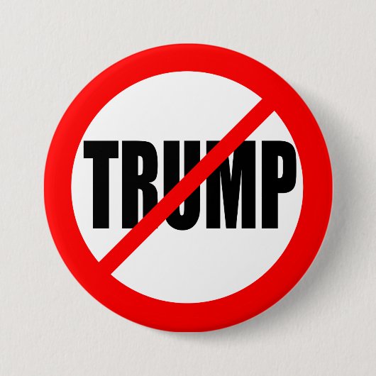 "NO TRUMP" 3-inch Ronde Button 7,6 Cm (Voorkant)