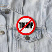 "NO TRUMP" 3-inch Ronde Button 7,6 Cm (In situ)
