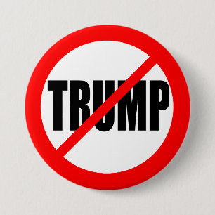 "NO TRUMP" 3-inch Ronde Button 7,6 Cm