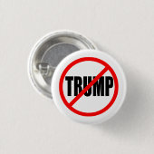 "NO TRUMP" (ANTI-TRUMP) 1,25 inch Ronde Button 3,2 Cm (Voorkant /achterkant)