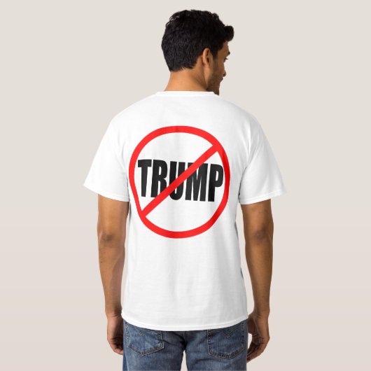 "NO TRUMP" (dubbelzijdig) T-shirt (Achterkant volledig)