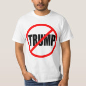 "NO TRUMP" (dubbelzijdig) T-shirt (Voorkant)