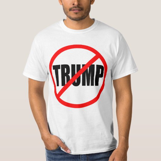 "NO TRUMP" (dubbelzijdig) T-shirt (Voorkant)