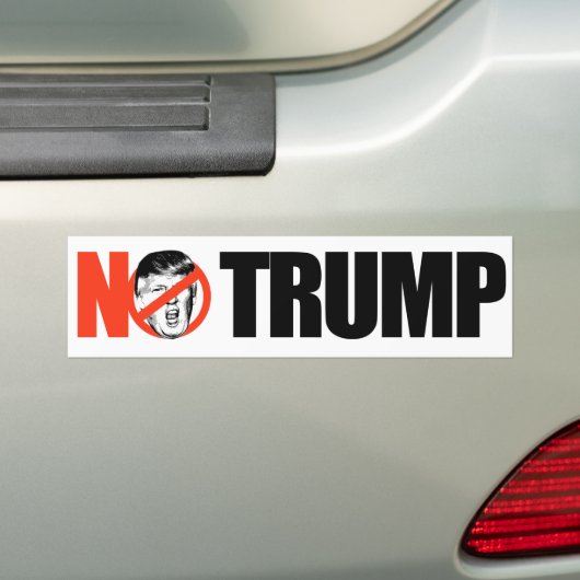 NO TRUMP -.png Bumpersticker (Op auto)