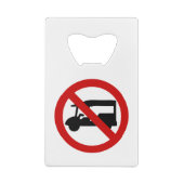 NO Tuk TAXI ⚠ Thai Road Sign ⚠ Creditkaart Flessenopener (Achterkant)