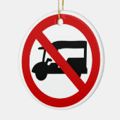 NO Tuk TAXI ⚠ Thai Road Sign ⚠ Keramisch Ornament (Links)