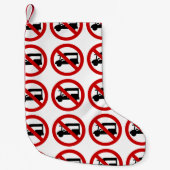 NO Tuk TAXI ⚠ Thai Road Sign ⚠ Kleine Kerstsok (Voorkant)