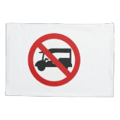 NO Tuk TAXI ⚠ Thai Road Sign ⚠ Kussensloop (Achterkant)