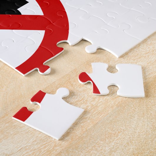 NO Tuk TAXI ⚠ Thai Road Sign ⚠ Legpuzzel (Zijkant)