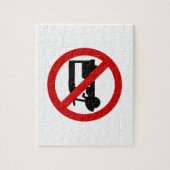 NO Tuk TAXI ⚠ Thai Road Sign ⚠ Legpuzzel (Verticaal)