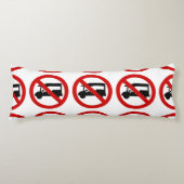 NO Tuk TAXI ⚠ Thai Road Sign ⚠ Lichaamskussen (Voorkant)