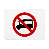 NO Tuk TAXI ⚠ Thai Road Sign ⚠ Magneet (Horizontaal)