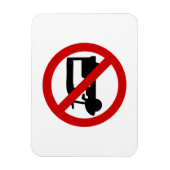 NO Tuk TAXI ⚠ Thai Road Sign ⚠ Magneet (Verticaal)