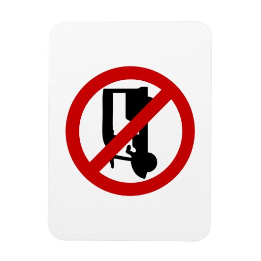 NO Tuk TAXI ⚠ Thai Road Sign ⚠ Magneet (Verticaal)